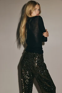 Sequined Pants