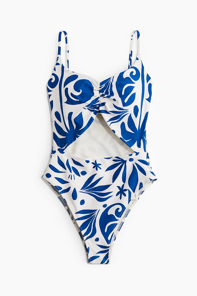 Costume de bain coussiné échancré