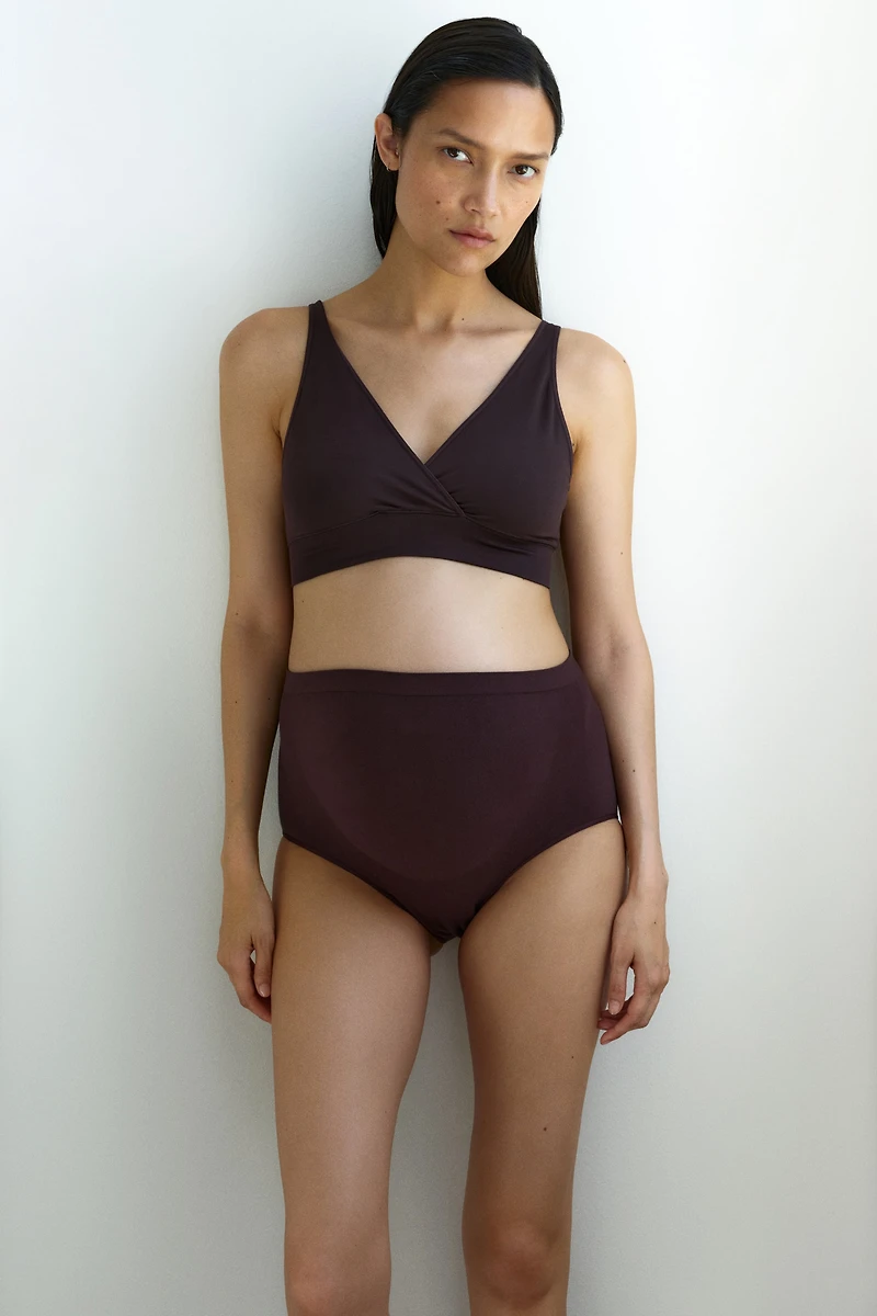 MAMA 2-Pack Seamless Cotton-Blend Briefs
