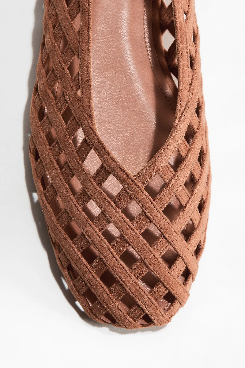Braided-Look Ballet Flats