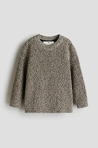 Rib-Knit Cotton Sweater