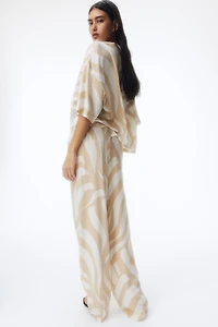 Pantalon en viscose avec cordon de serrage
