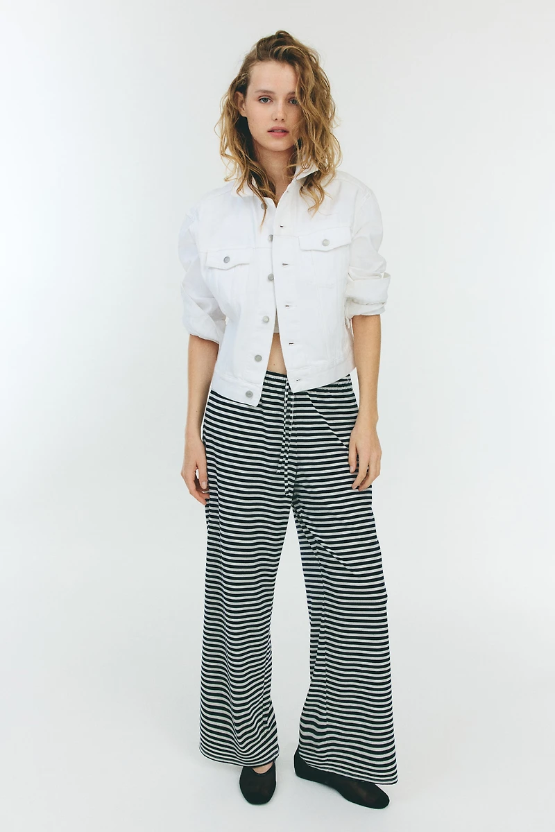 Straight-Leg Drawstring Pants