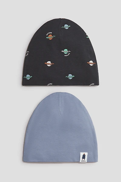 2-Pack Cotton Beanies