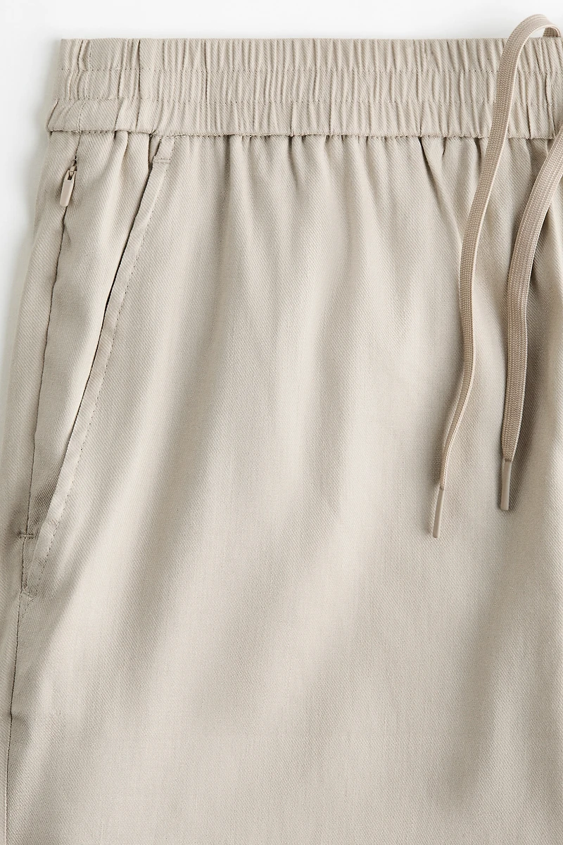 Relaxed-Fit Linen-Blend Shorts