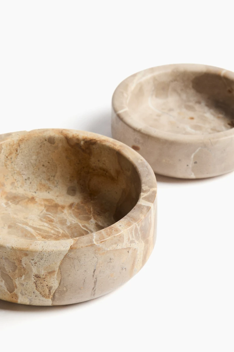 2-Pack Marble Bowls