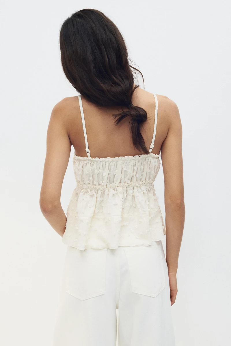 Textured Jersey Top