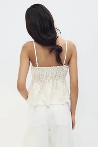 Textured Jersey Top