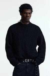 Chandail ample en tricot côtelé