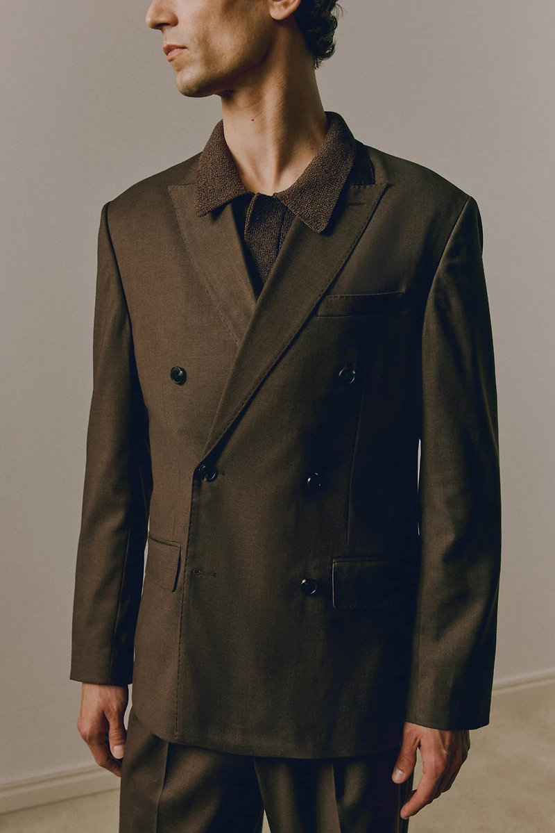 Regular-Fit Double-Breasted Jacket