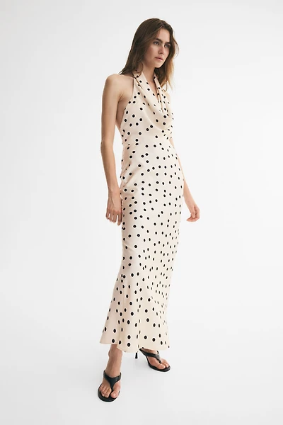 Cowl-Neck Dress