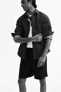 Relaxed-Fit Linen Shorts