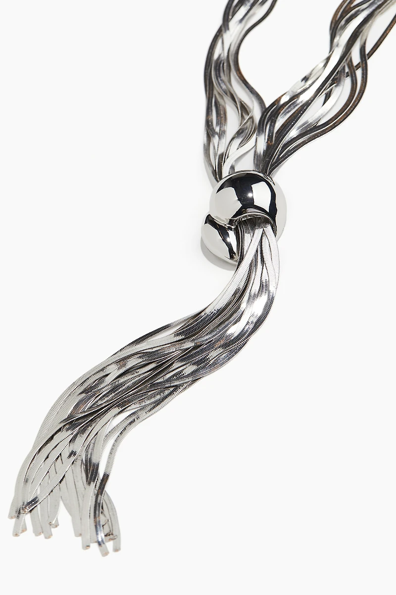 Collier en maille serpent