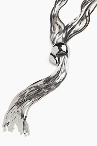 Collier en maille serpent
