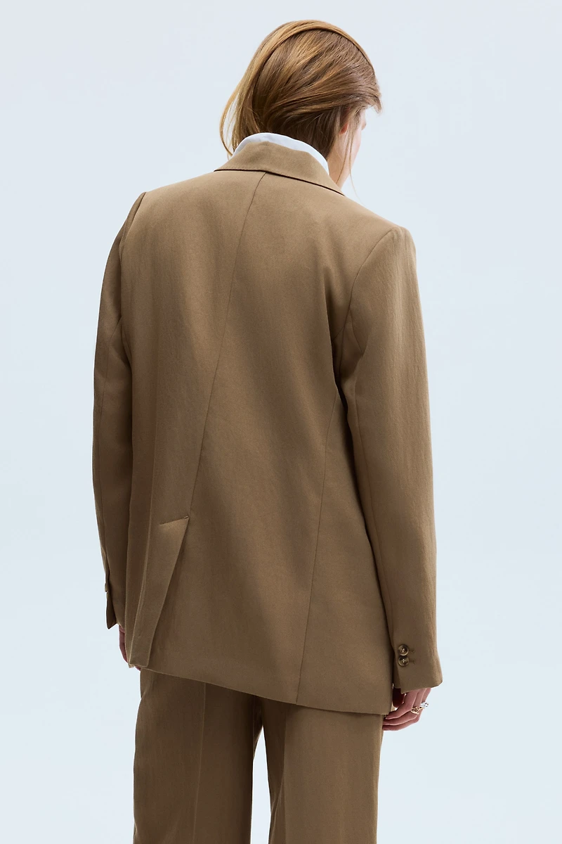 Blazer à fermeture droite