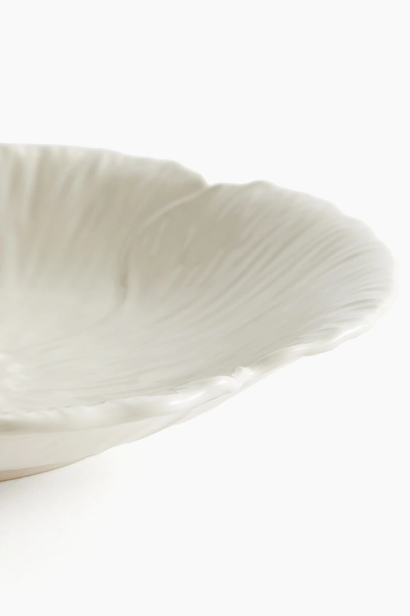 Plat de service en grès cérame