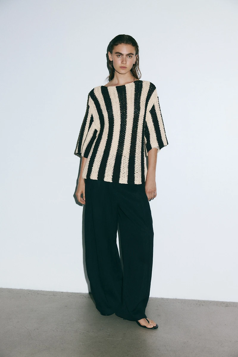 Knit Boat-Neck Top