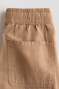 Linen-Blend Joggers