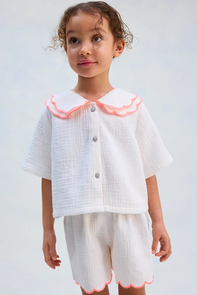 Ensemble 2 pièces en mousseline de coton