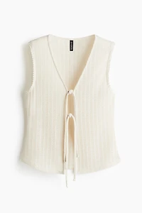 Knit Tie-Front Top