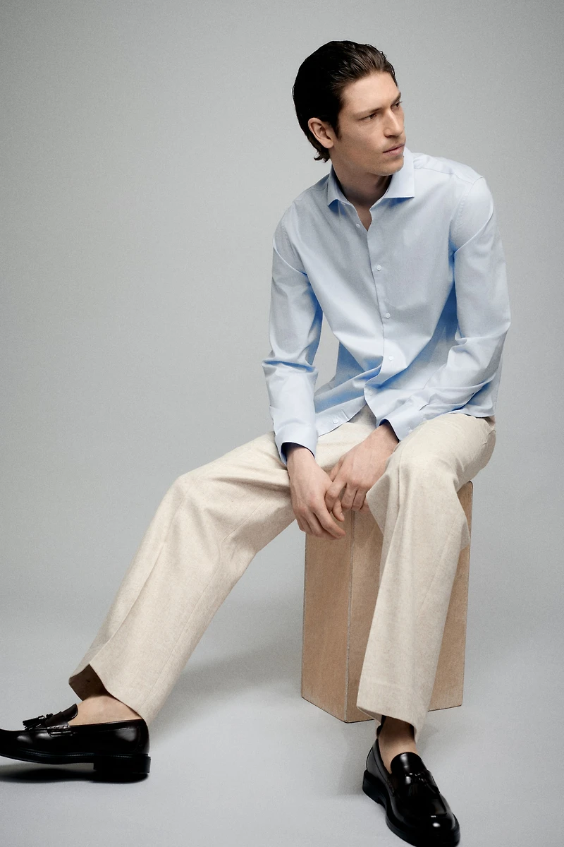 Slim-Fit Cotton Shirt
