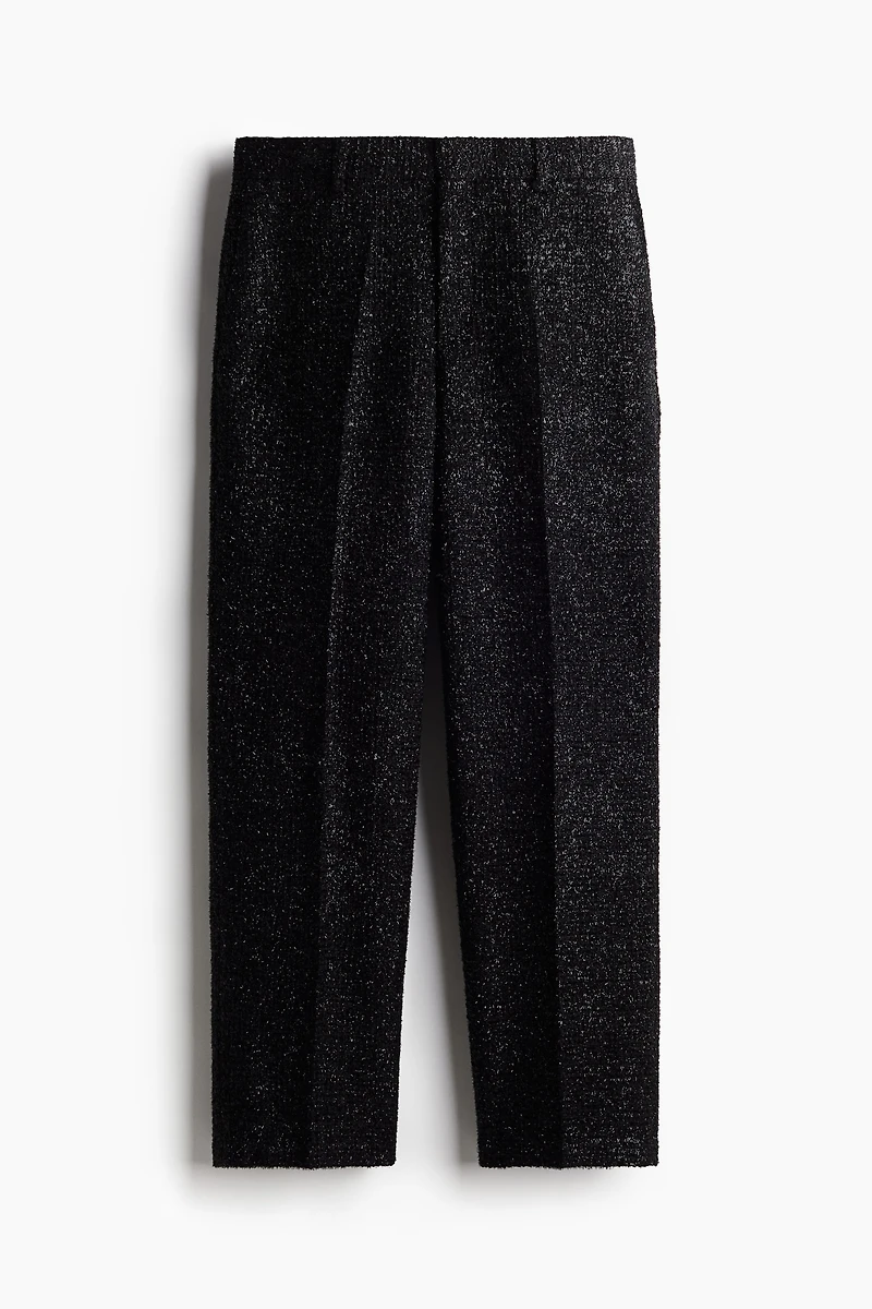 Relaxed Fit Glittery Tailored Pants