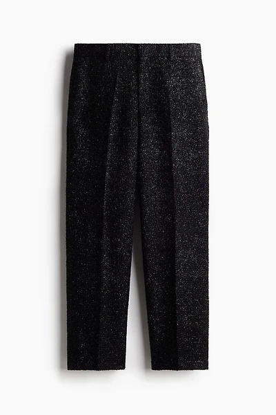 Relaxed Fit Glittery Tailored Pants