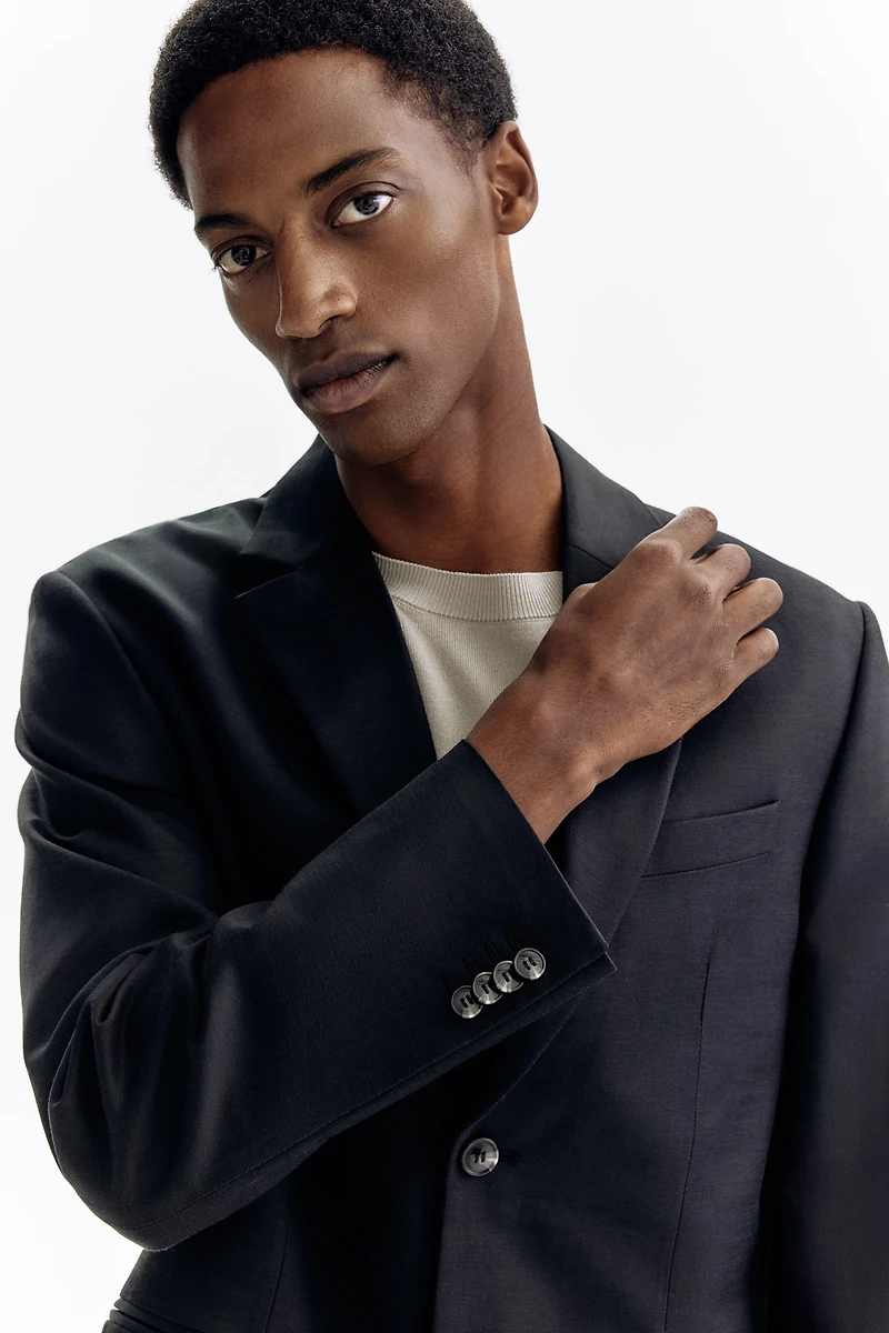 Veste classique à fermeture droite