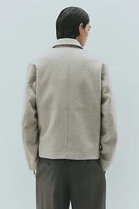 Regular Fit Wool-Blend Shacket