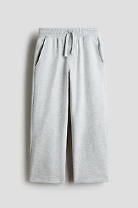 Wide-Leg Brushed-Inside Joggers