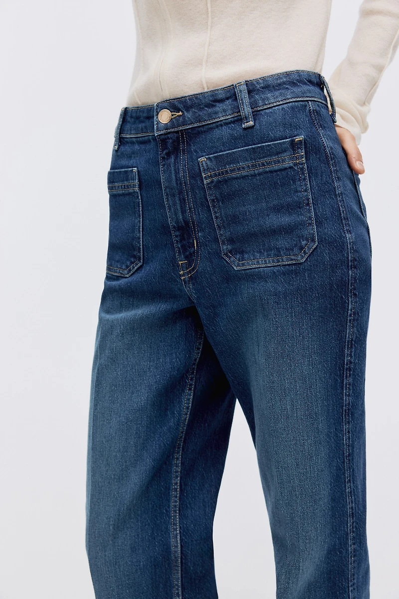 Wide High Jeans