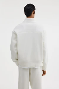 Chandail ample avec col à fermeture éclair