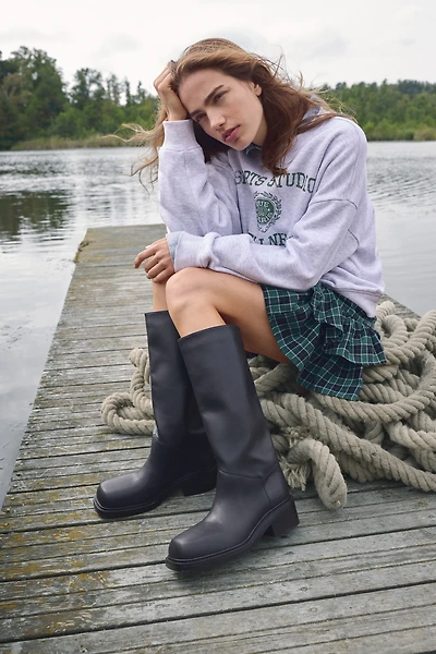 Bottes à talon bloc