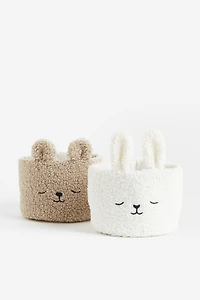 Teddy Fleece Storage Basket