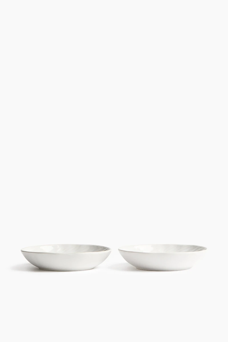 2-Pack Textured Stoneware Soup Bowls