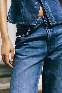 Jean ample taille haute