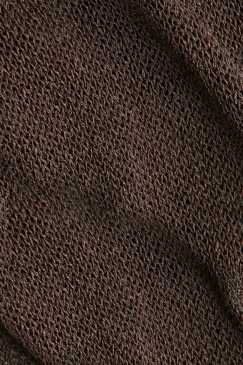 Robe en tricot de soie mélangée