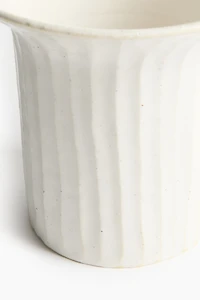 Textured Stoneware Vase