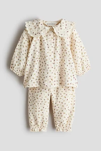 Ensemble 2 pièces en coton à motif