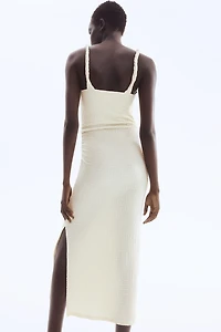 Textured Jersey Midi Dress