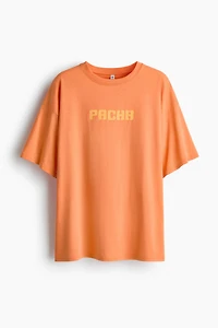 Oversized T-Shirt with Printed Motif