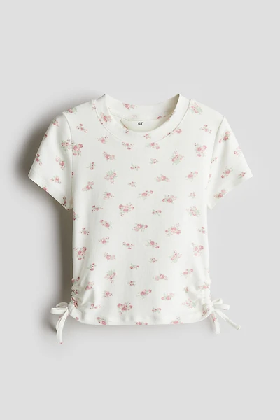 Jersey Top with Drawstrings