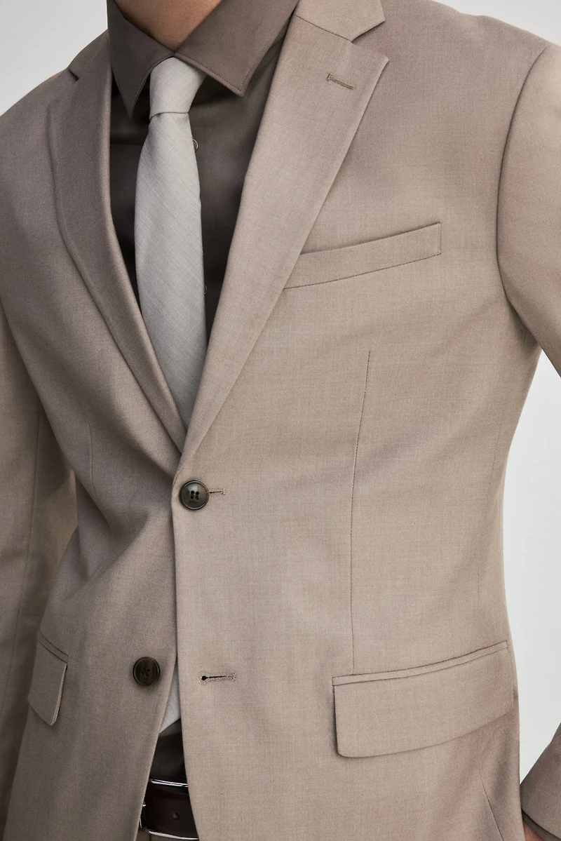 Regular-Fit Single-Breasted Jacket