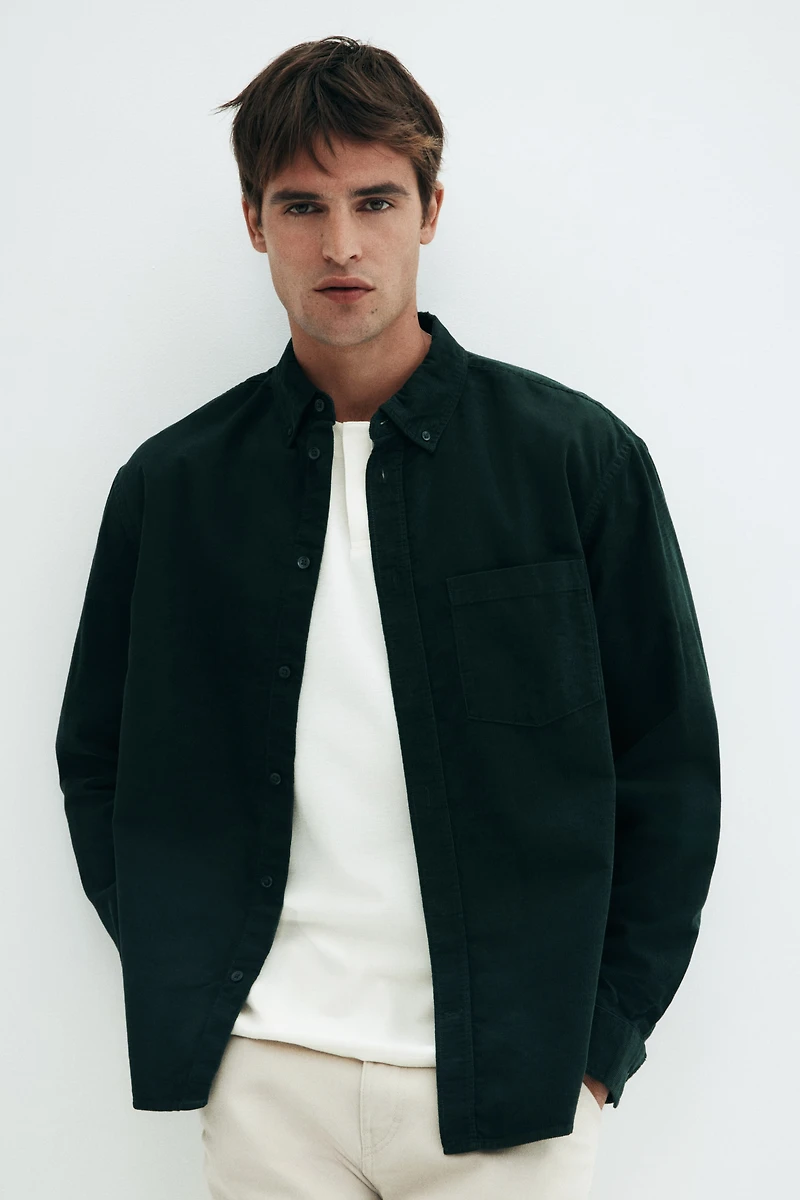 Regular-Fit Corduroy Shirt