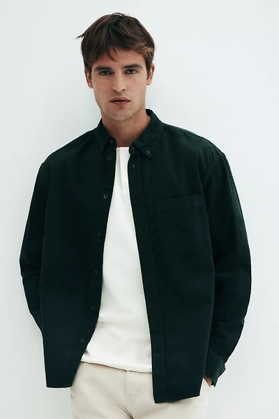 Regular-Fit Corduroy Shirt