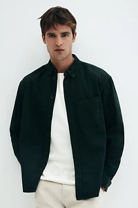 Regular-Fit Corduroy Shirt