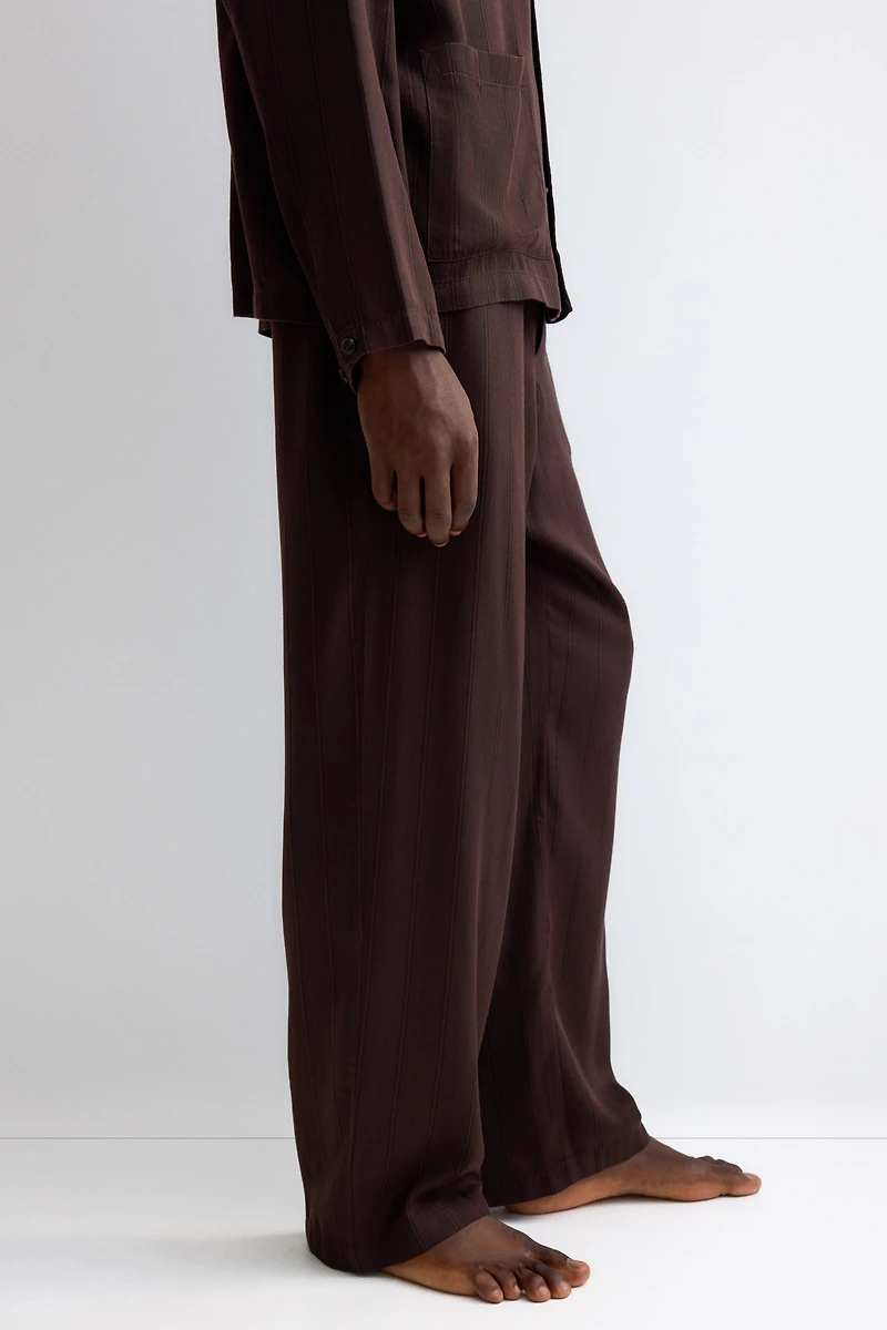 Lyocell pyjama shirt and bottoms