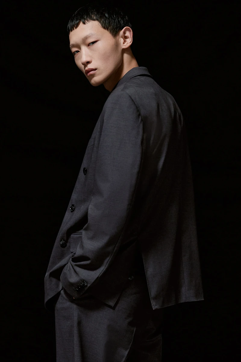 Regular-Fit Double-Breasted Jacket