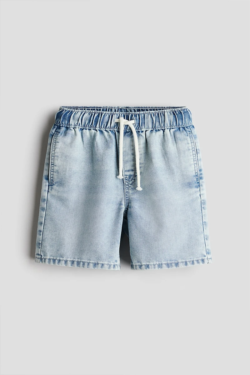 Pull-on Denim Shorts