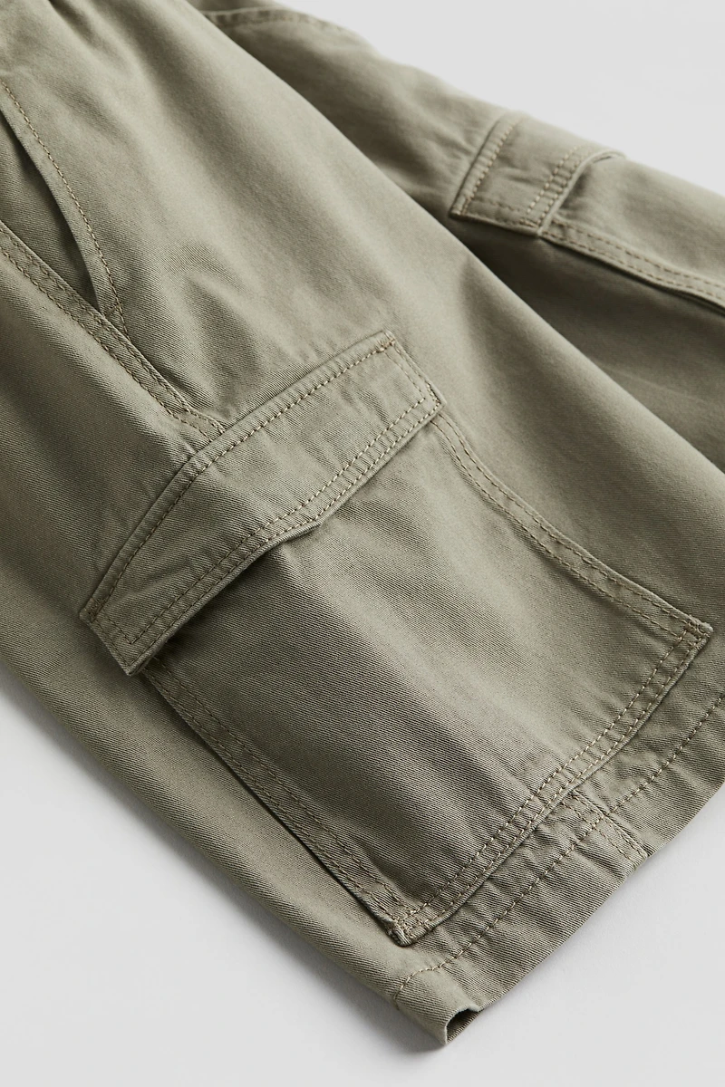 Short cargo en sergé